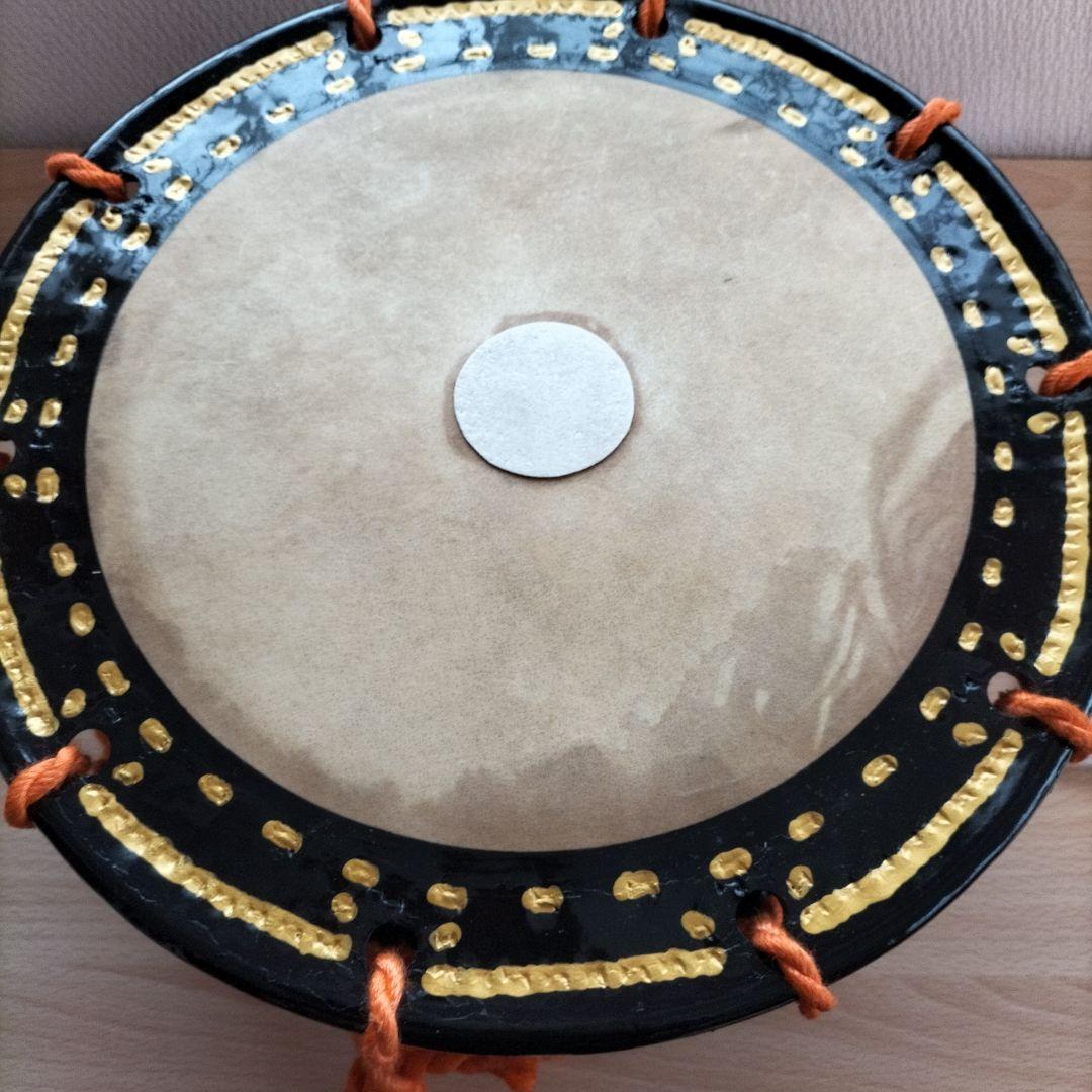 締太鼓　テレン台　バチ2本付　中古良品