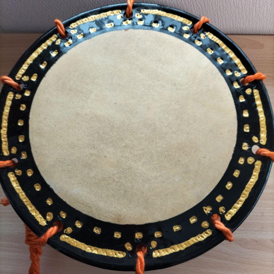 締太鼓　テレン台　バチ2本付　中古良品