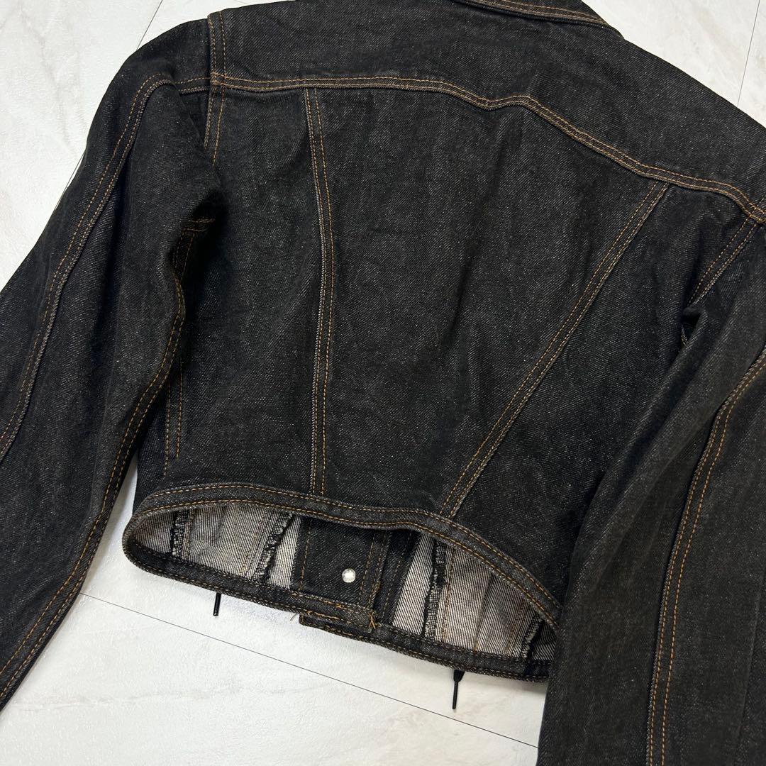 JEAN PAUL GAULTIER レース コルセット デニムジャケット 42