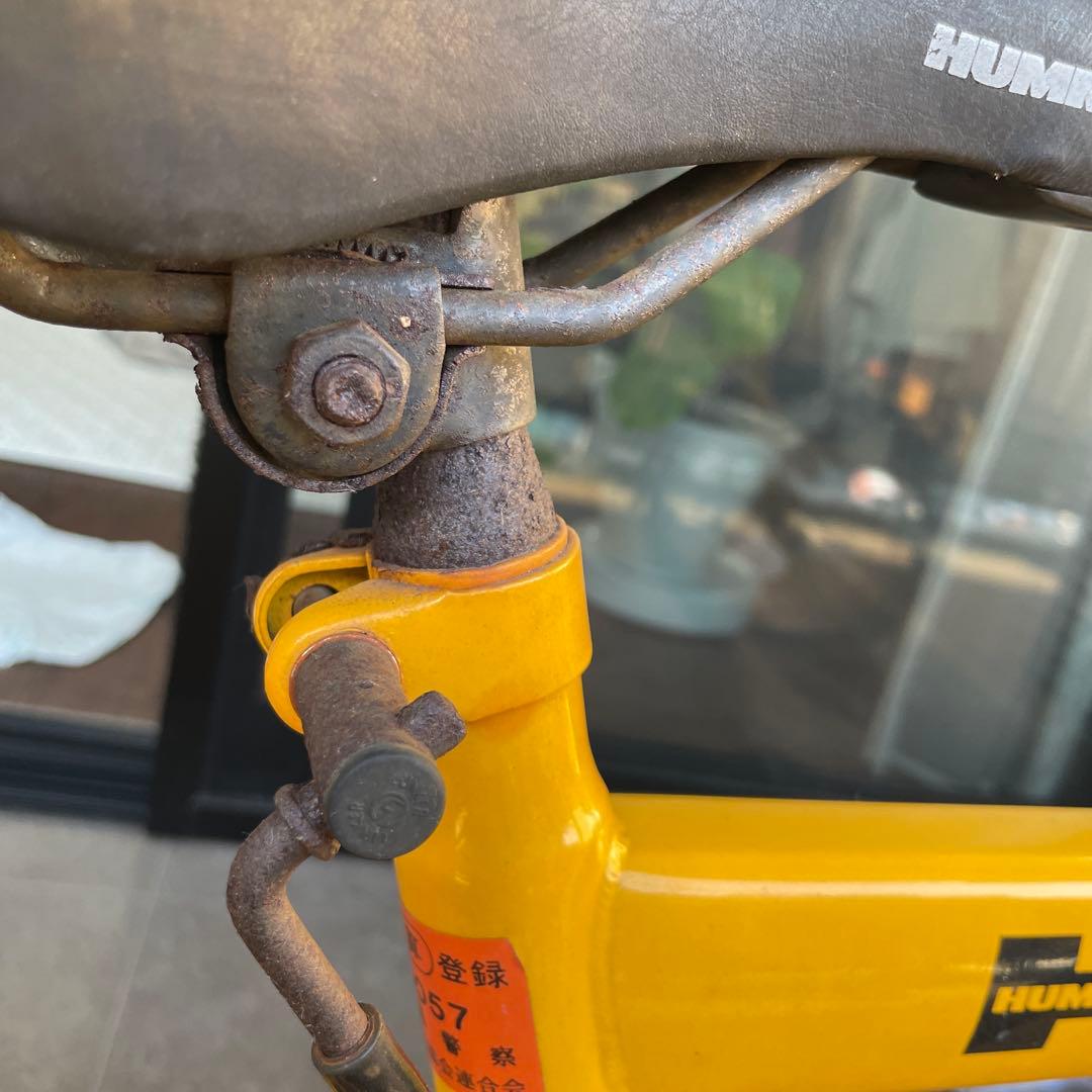 【ジャンク品】ハマー　折りたたみ自転車　イエロー　黄色