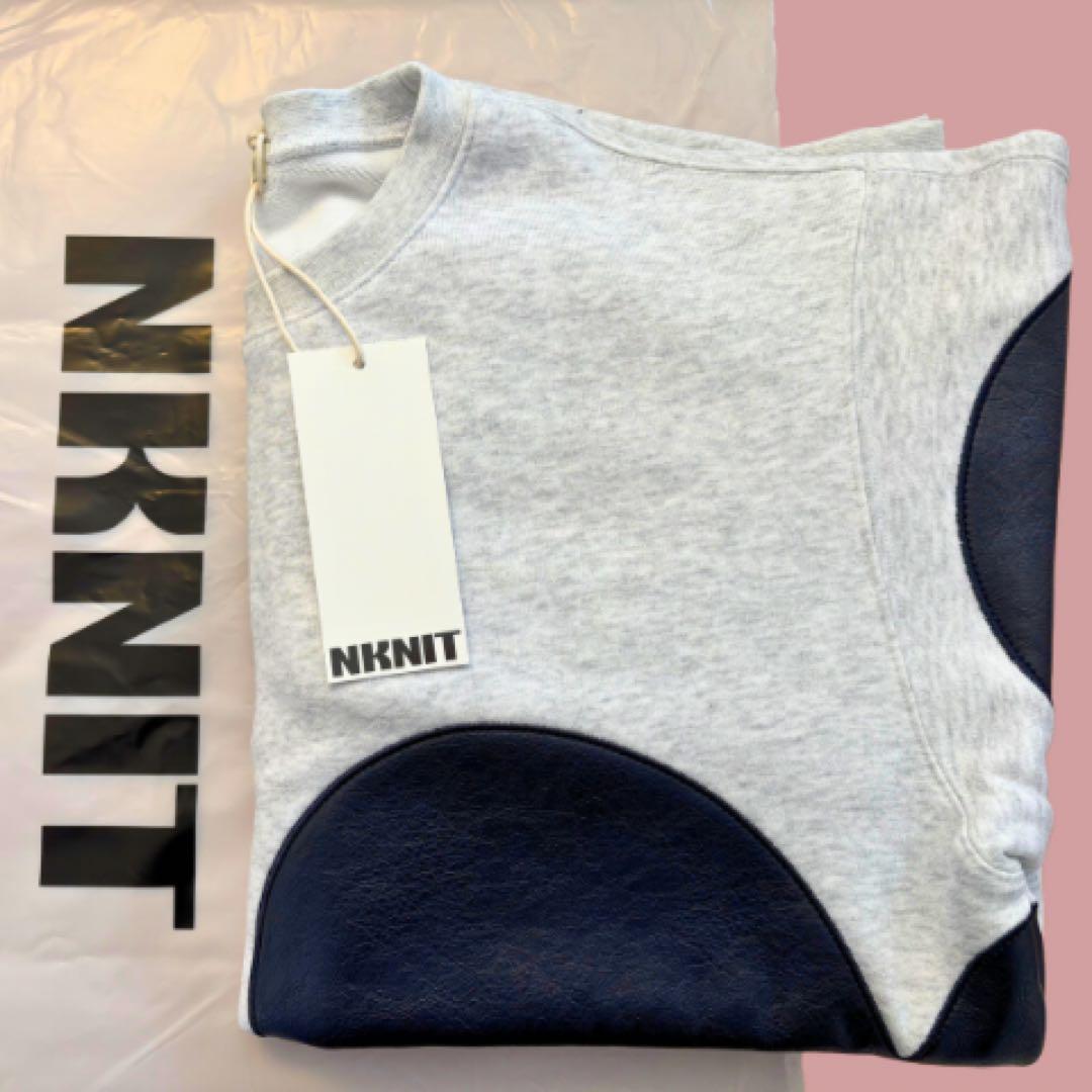 【新品タグ付き】完売カラー NKNIT ハートパターンスウェット