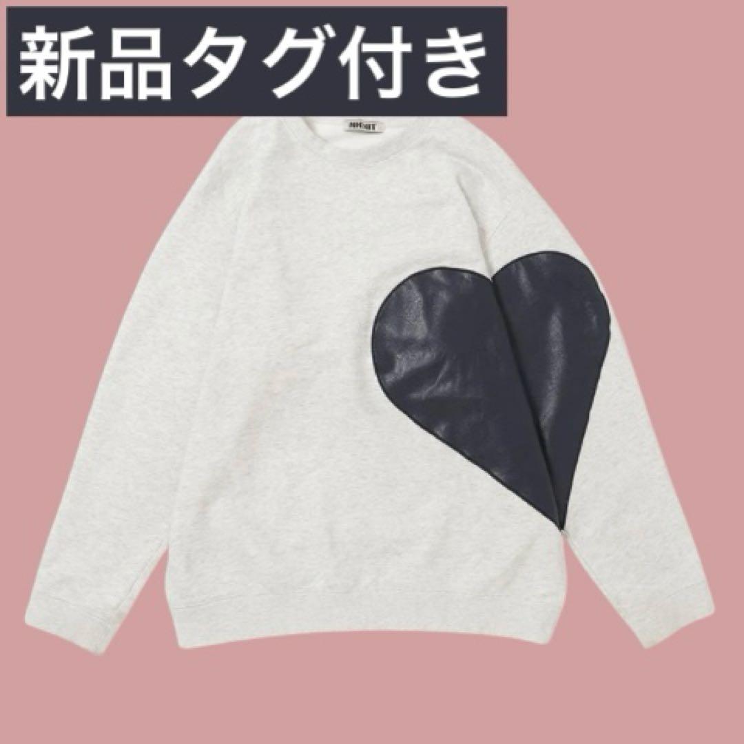 【新品タグ付き】完売カラー NKNIT ハートパターンスウェット