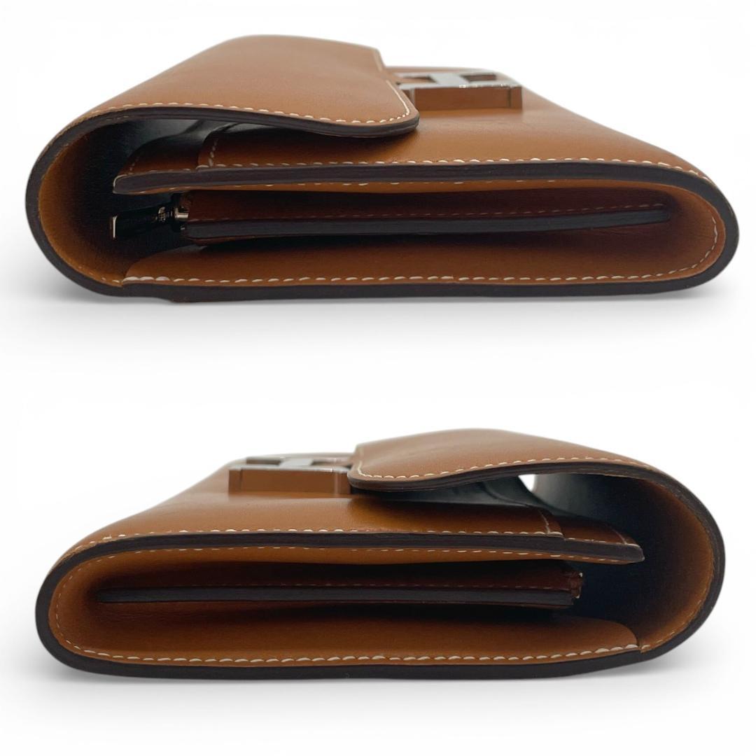 【新品同様】エルメス ボックスカーフ コンスタンスロング 二つ折り長財布