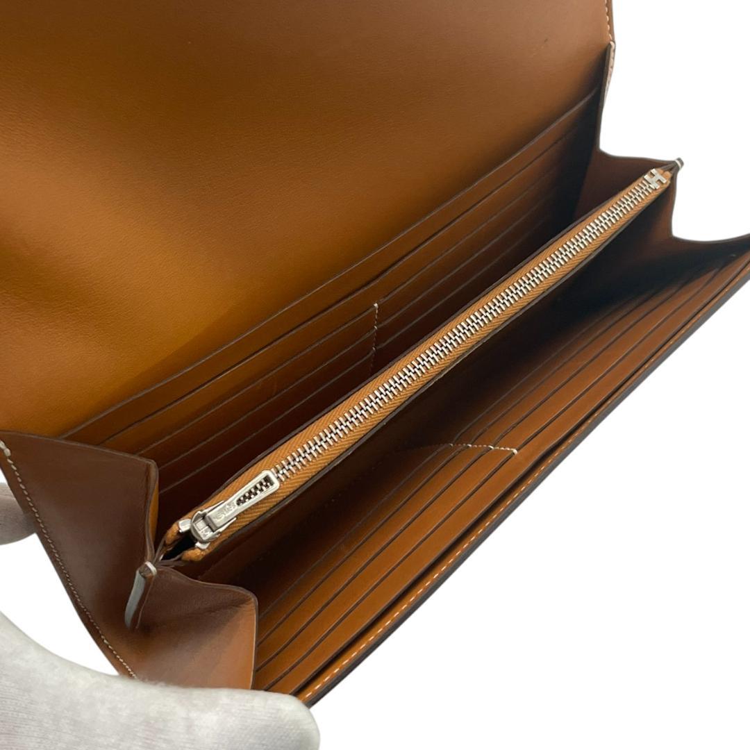 【新品同様】エルメス ボックスカーフ コンスタンスロング 二つ折り長財布