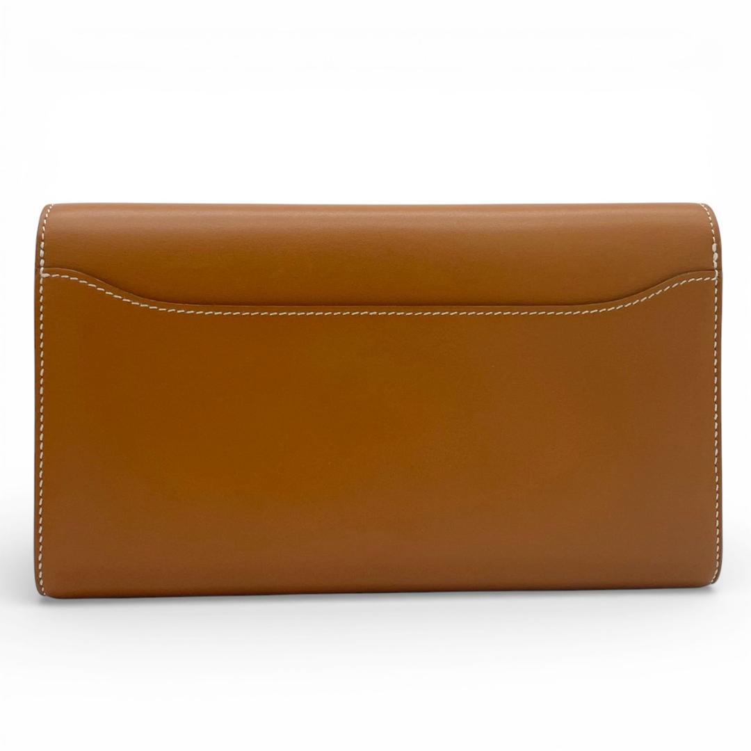 【新品同様】エルメス ボックスカーフ コンスタンスロング 二つ折り長財布