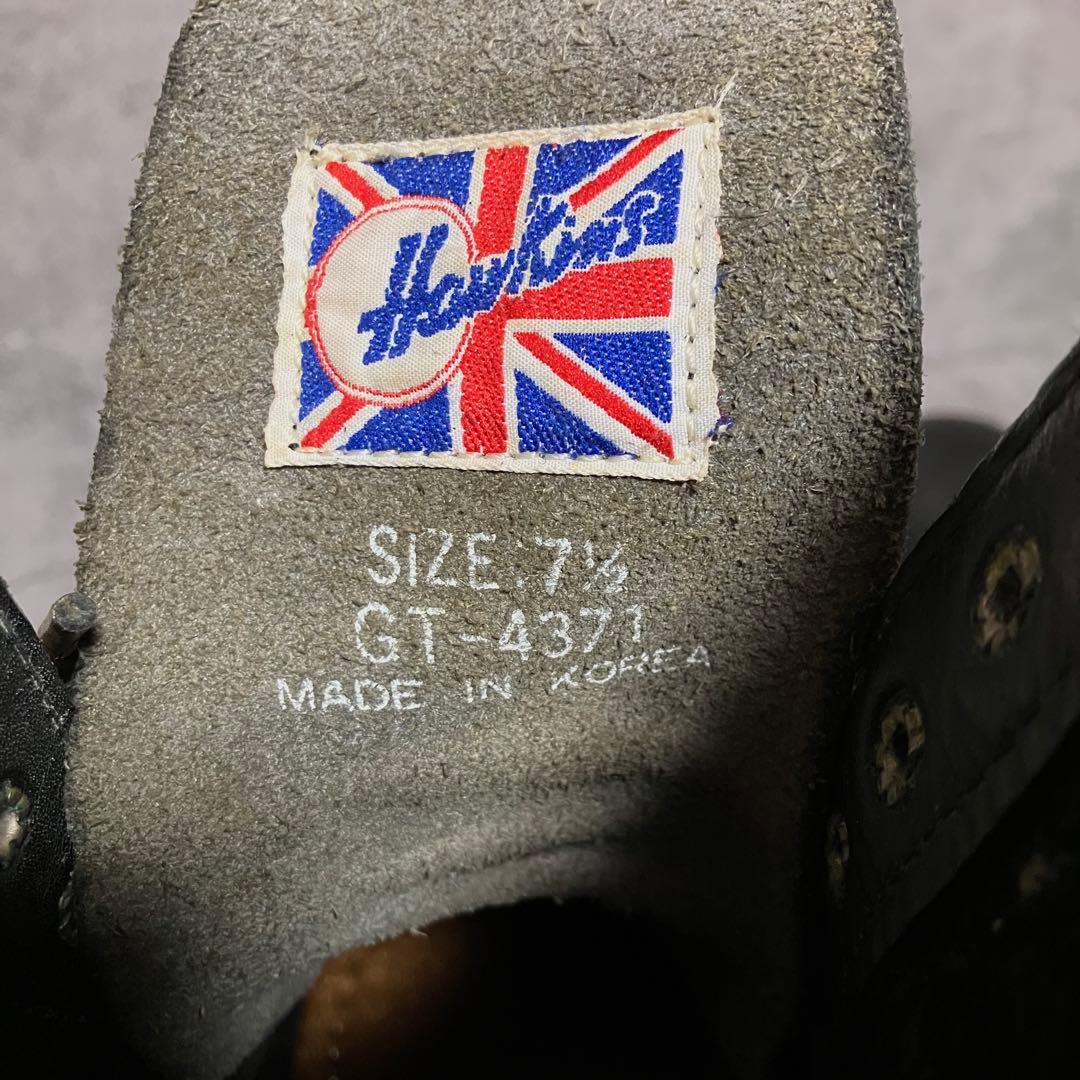 極美品　希少　ホーキンス　ロガーブーツ　ワークブーツ　ブラック　本革　2222