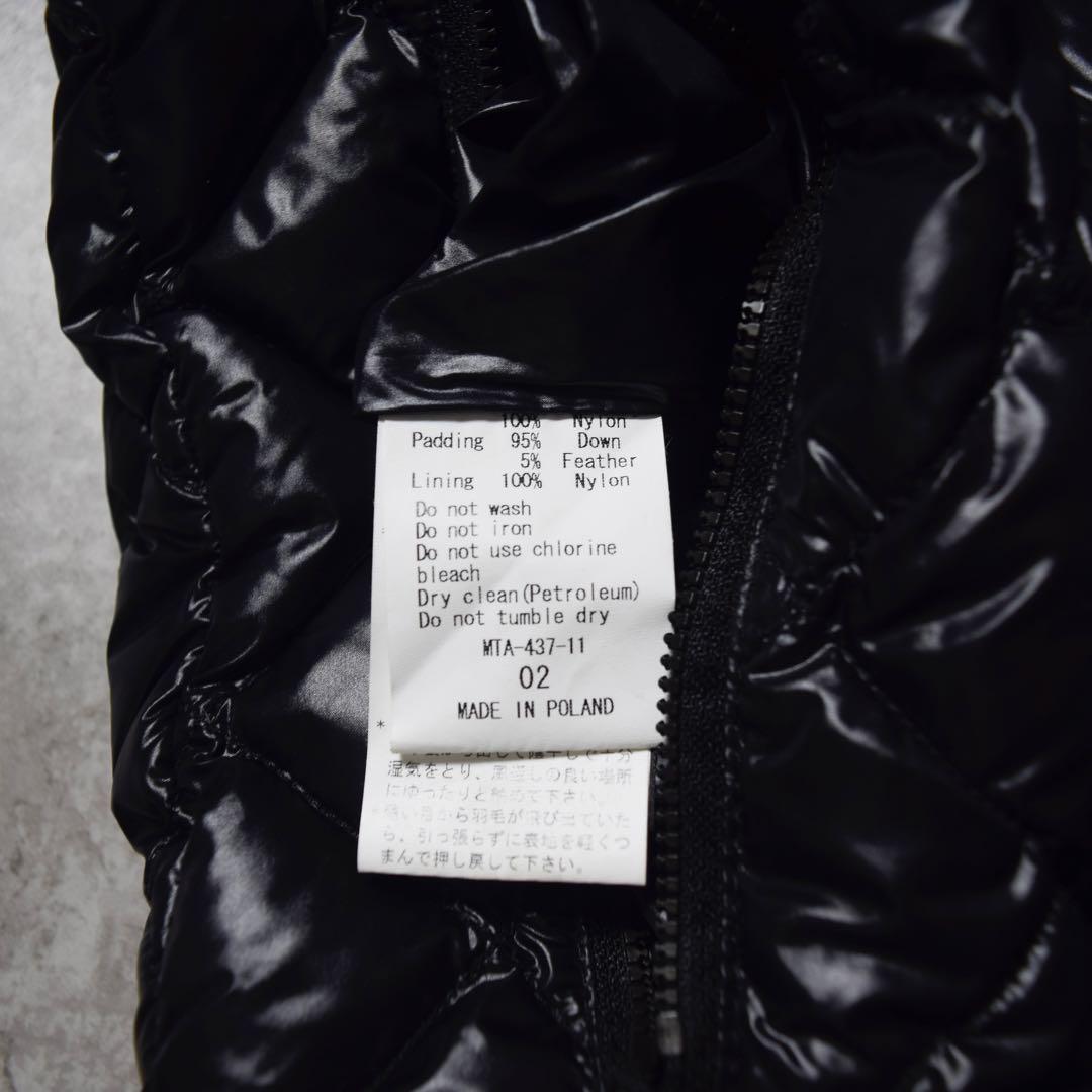 y2k TATRAS ダウンベスト 光沢 リバーシブル ダイヤキルト 平成ギャル