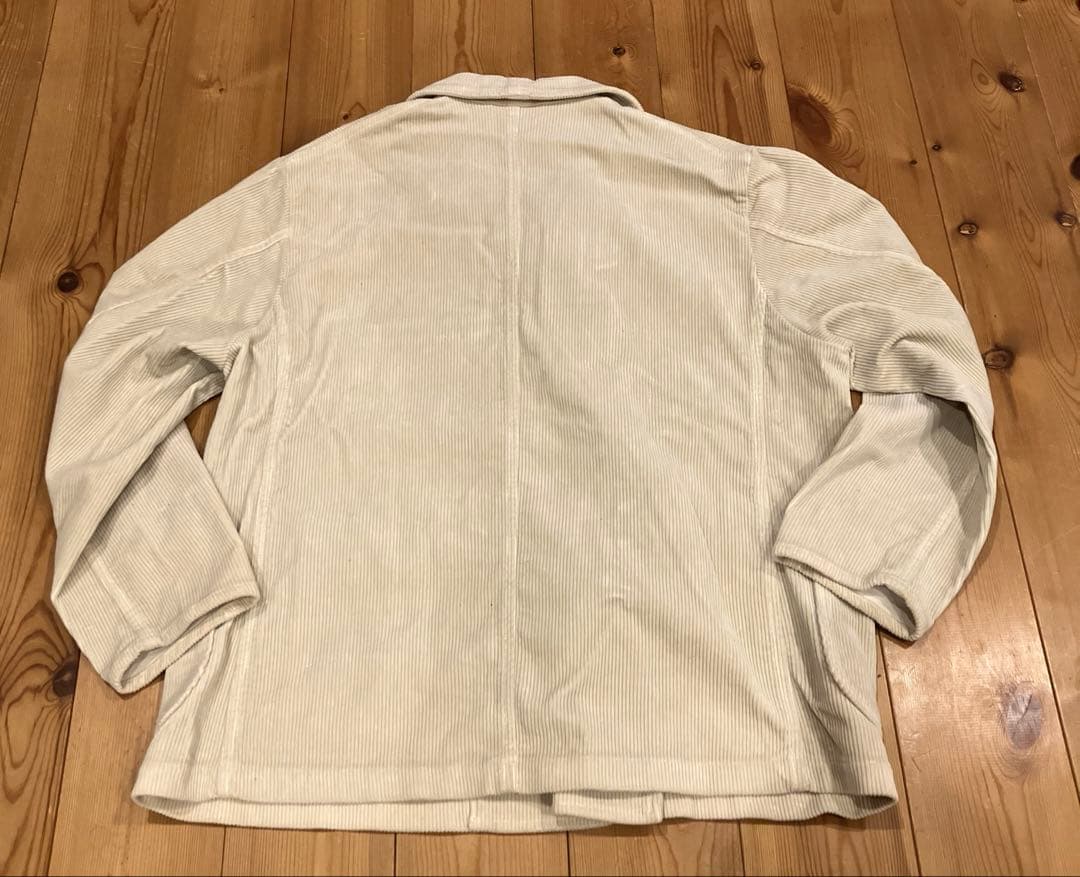 希少 コーデュロイ 襟付き ダブルジャケット Ｌ　フレンチジャケット