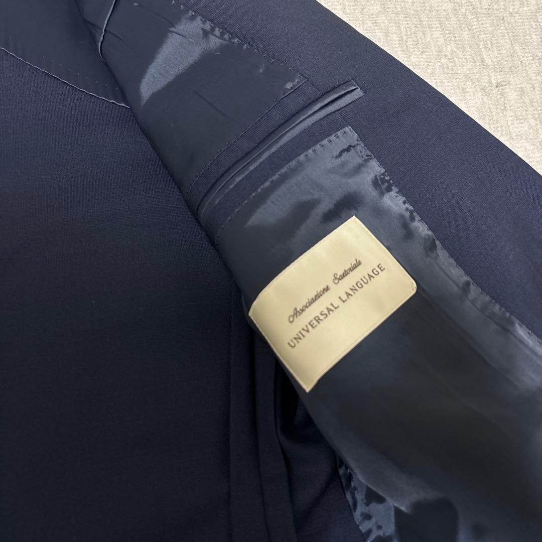 ユニバーサルランゲージ×カノニコ生地　スーツ　ウール　モヘヤ　美品