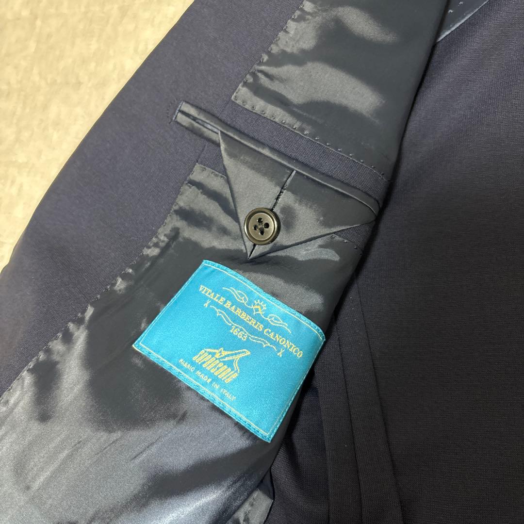 ユニバーサルランゲージ×カノニコ生地　スーツ　ウール　モヘヤ　美品