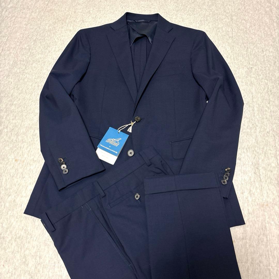 ユニバーサルランゲージ×カノニコ生地　スーツ　ウール　モヘヤ　美品