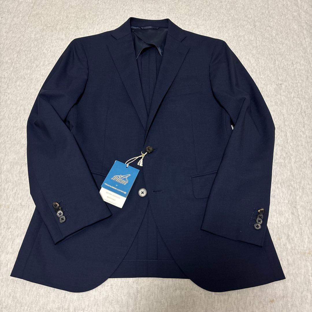 ユニバーサルランゲージ×カノニコ生地　スーツ　ウール　モヘヤ　美品