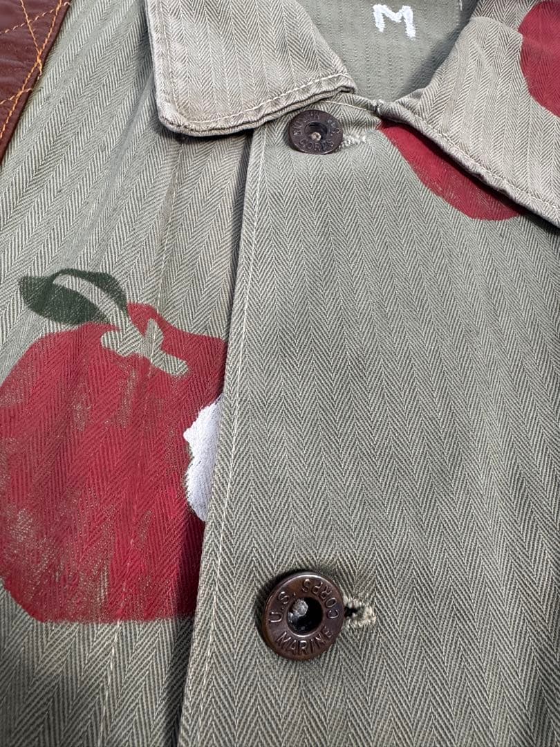 40s P-41 USMC HBT リンゴ アップル ミリタリービンテージ