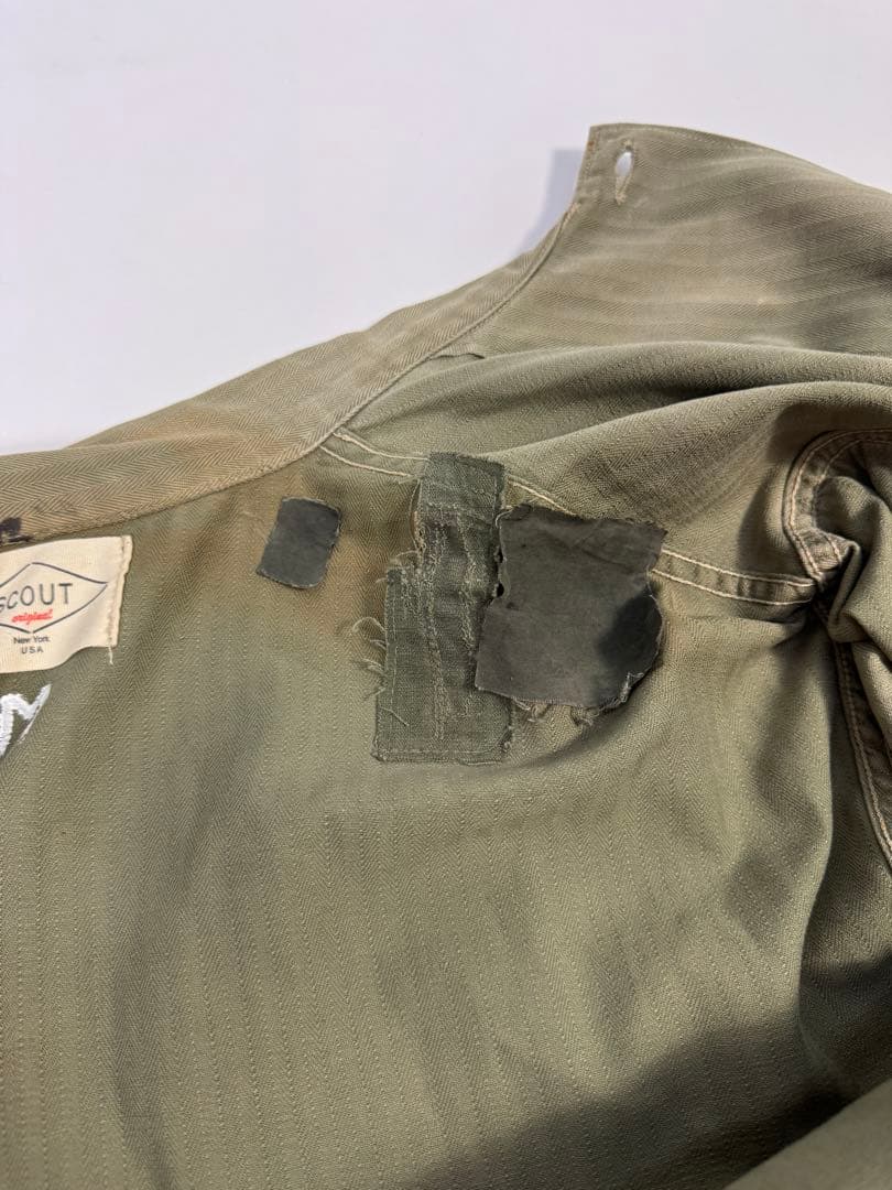 40s P-41 USMC HBT リンゴ アップル ミリタリービンテージ