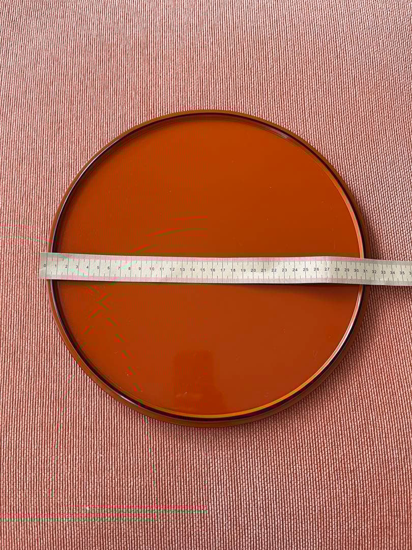 美品　輪島塗　瑞祥盆　丸盆　5枚セット　木箱入り