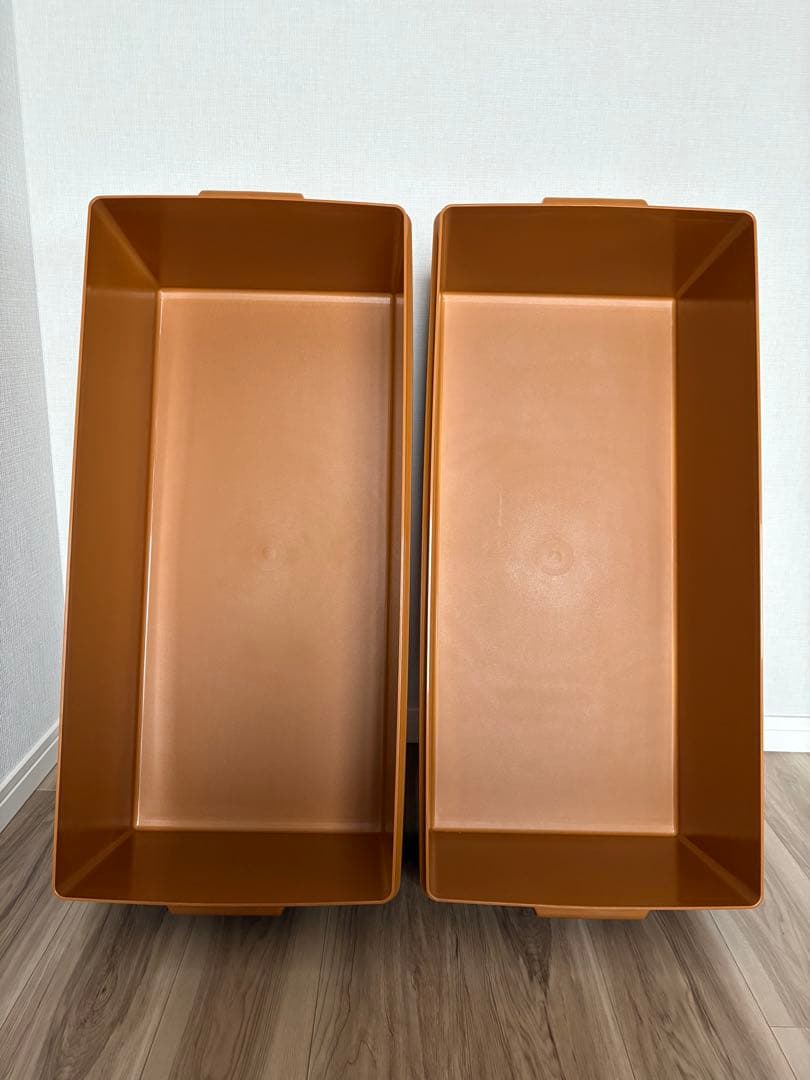 美品❕タッパーウェア ディープロングスーパーケース2個セット