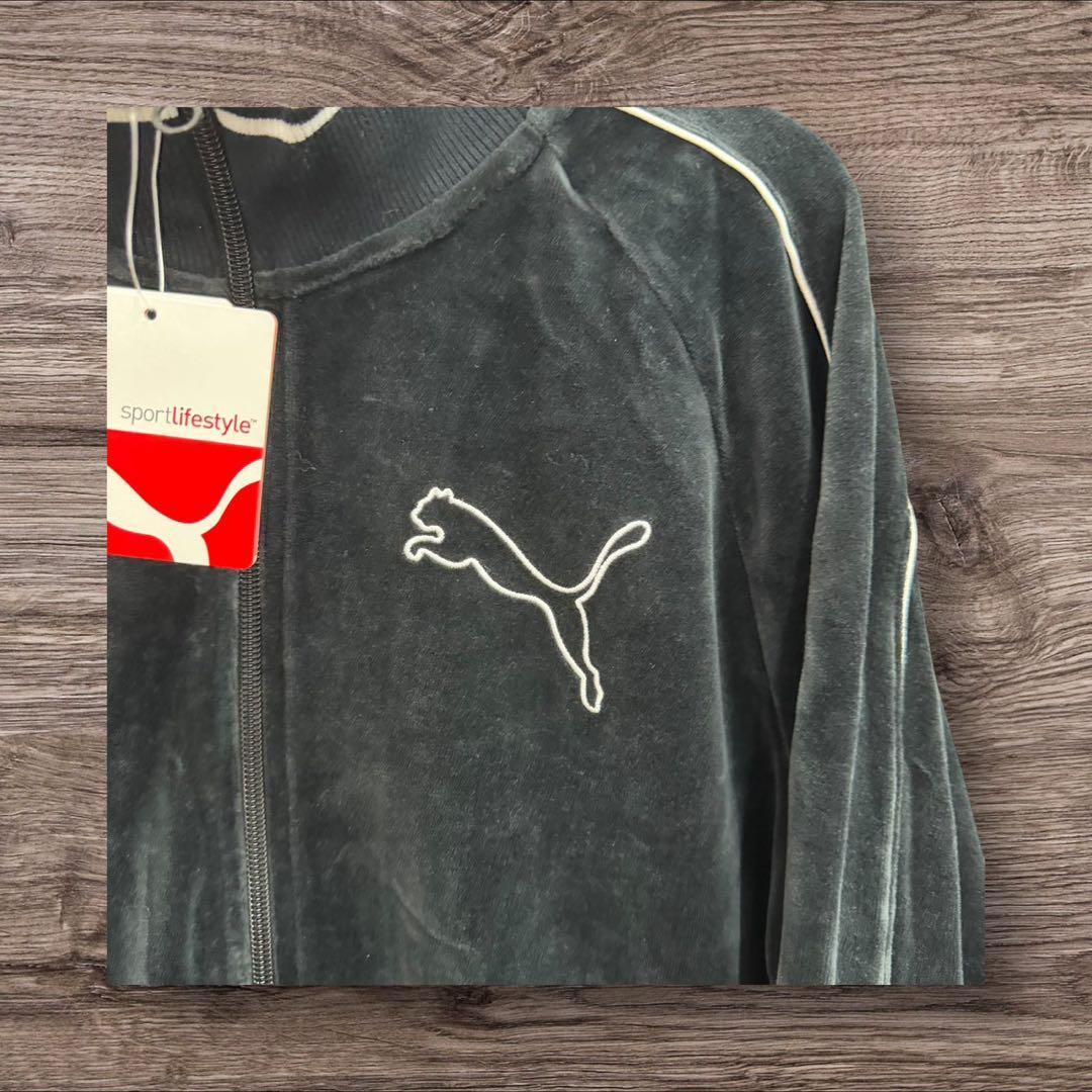 26W3【新品タグ付き】PUMA プーマ ベロアジャケット＆パンツ セットアップ