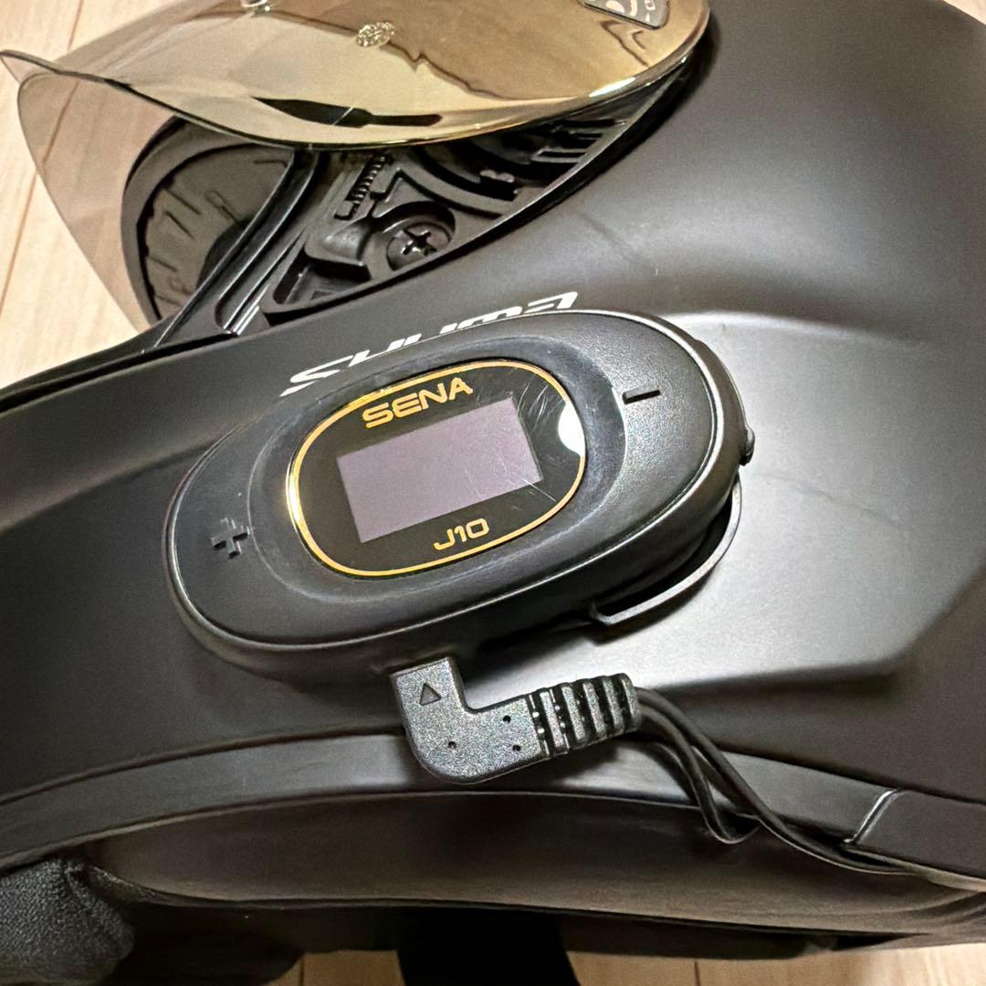 OGK KABUTO SHUMA L ミラーシールド Sena J10 インカム