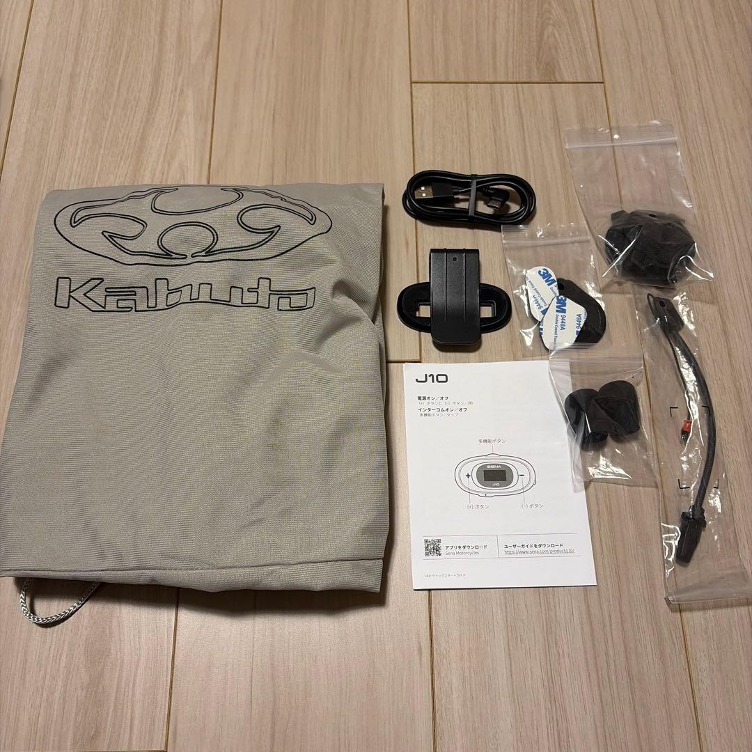 OGK KABUTO SHUMA L ミラーシールド Sena J10 インカム