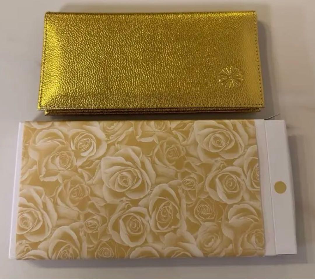 1/30 23:59まで値下げ 【新品未使用】皇居財布 本革 長財布 金色