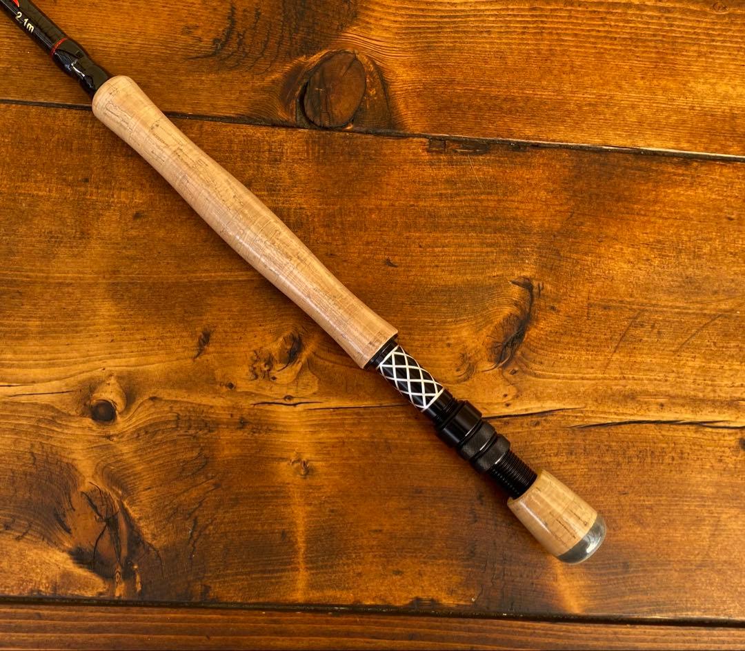テレスコフライロッド　釣り竿セット　フライロッド　渓流釣り　7ft 210cm