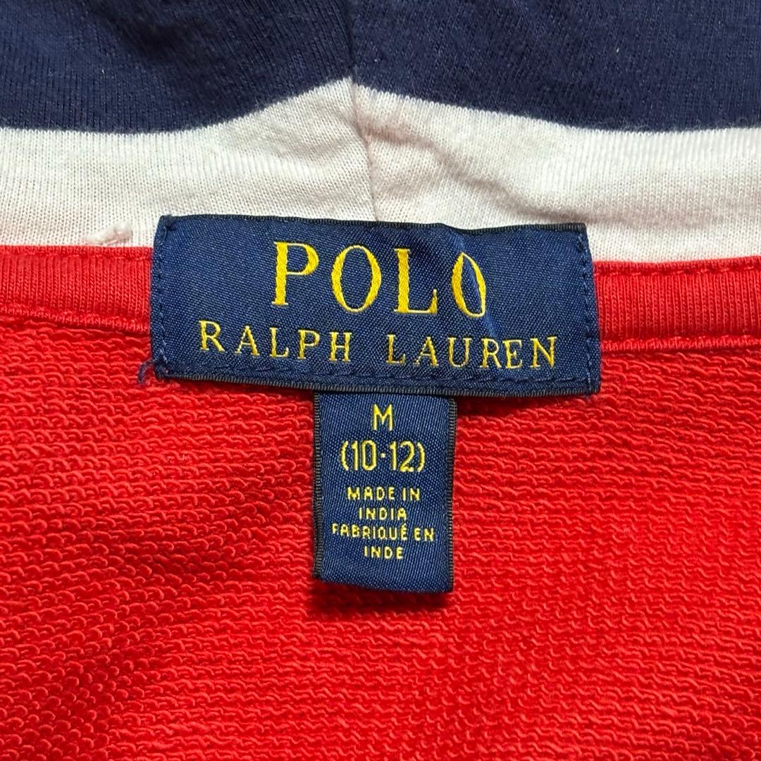 POLO ラルフローレン ジップパーカー ビックポニー 赤 Y2K 平成 お兄系