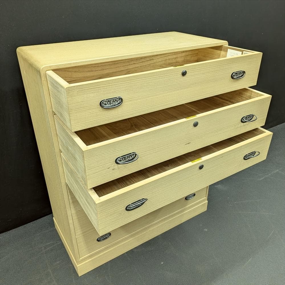 加茂総桐箪笥　浅野タンス　伝統工芸士 山本隆 作　整理箪笥　着物箪笥　タンス