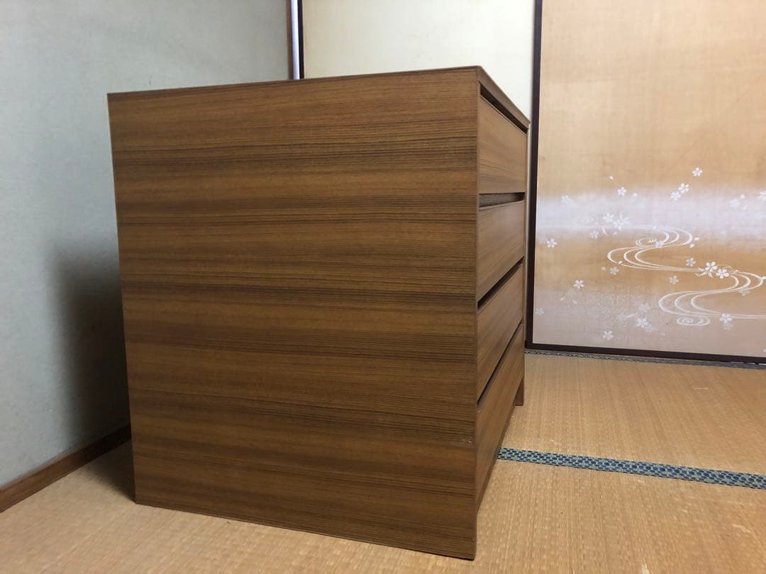 木製チェスト4段　美品　送料8,600円込み　縦71cm×横73.5cm