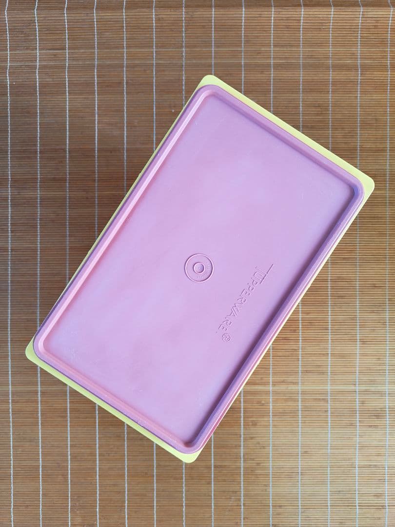 昭和レトロ　タッパーウェア　黄色　3個セット　米びつ　保存容器