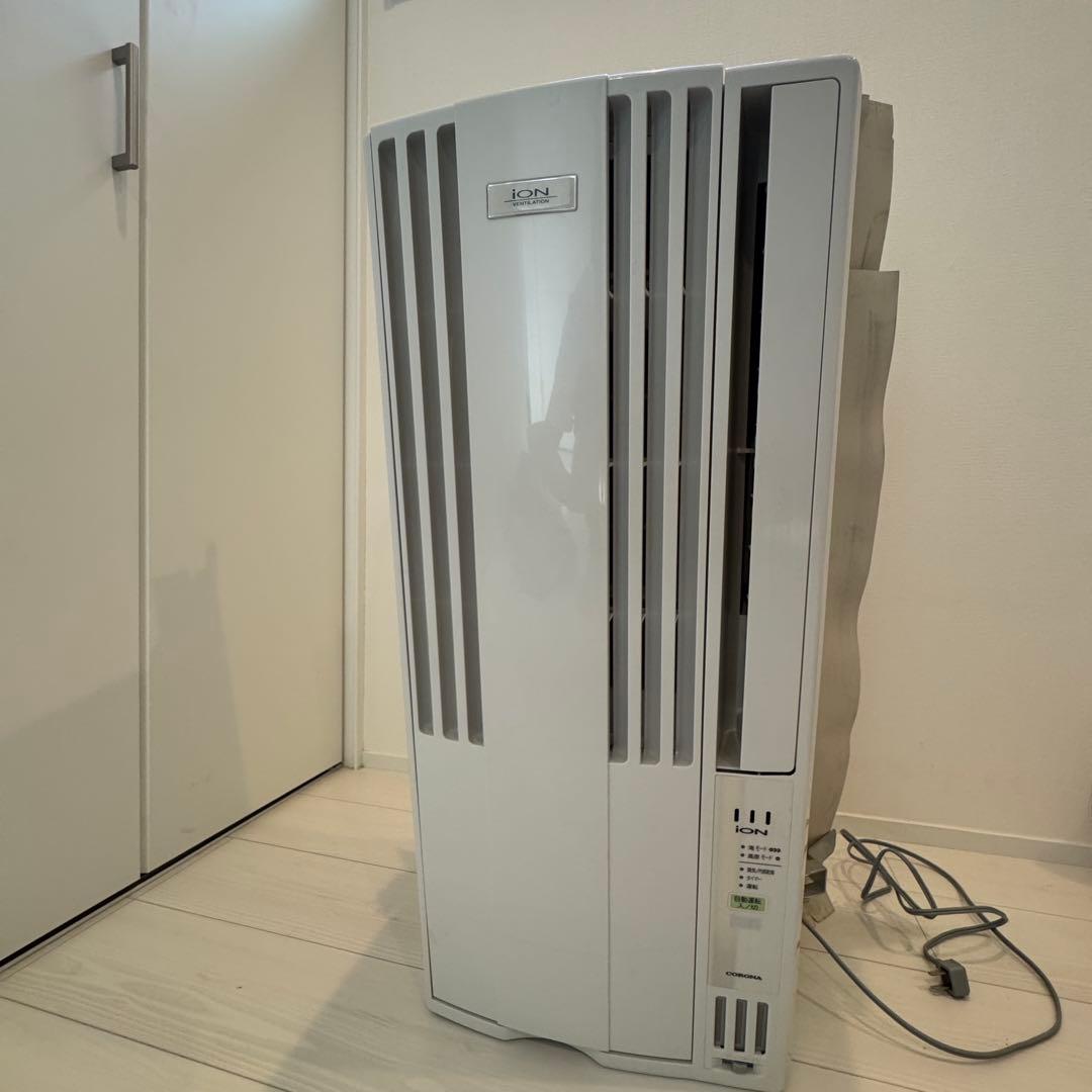 コロナ　窓用エアコン　CW-FA1621　2021年製　枠付　リモコン　説明書