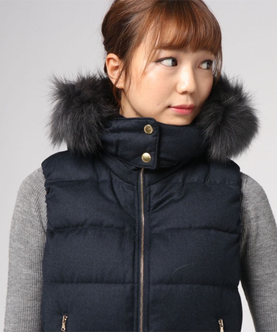 れおな タトラス LUSERA ルセラ ダウンベスト ネイビー01 S