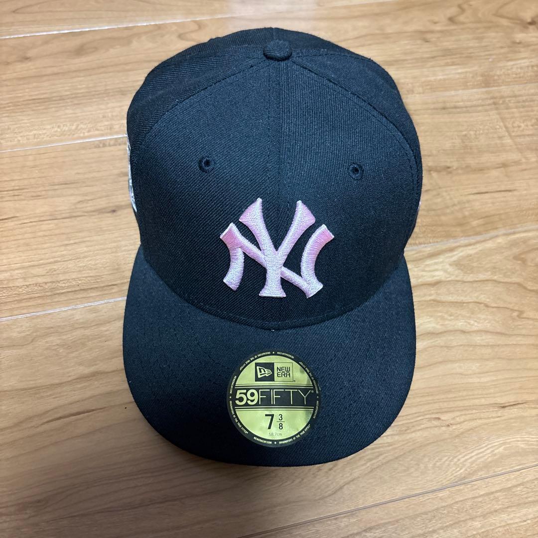 NEW ERA ニューエラ キャップ ヤンキース ロゴ ピンクツバ裏ピンク