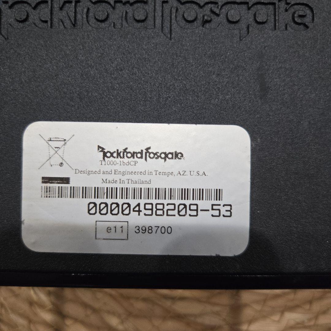 Rockford Fosgate T1000-1bd モノラルアンプ