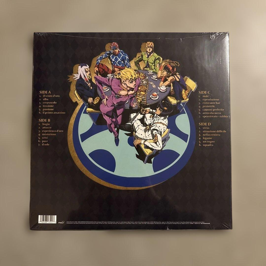 新品　ジョジョの奇妙な冒険 黄金の風 O.S.T アナログレコード　LP