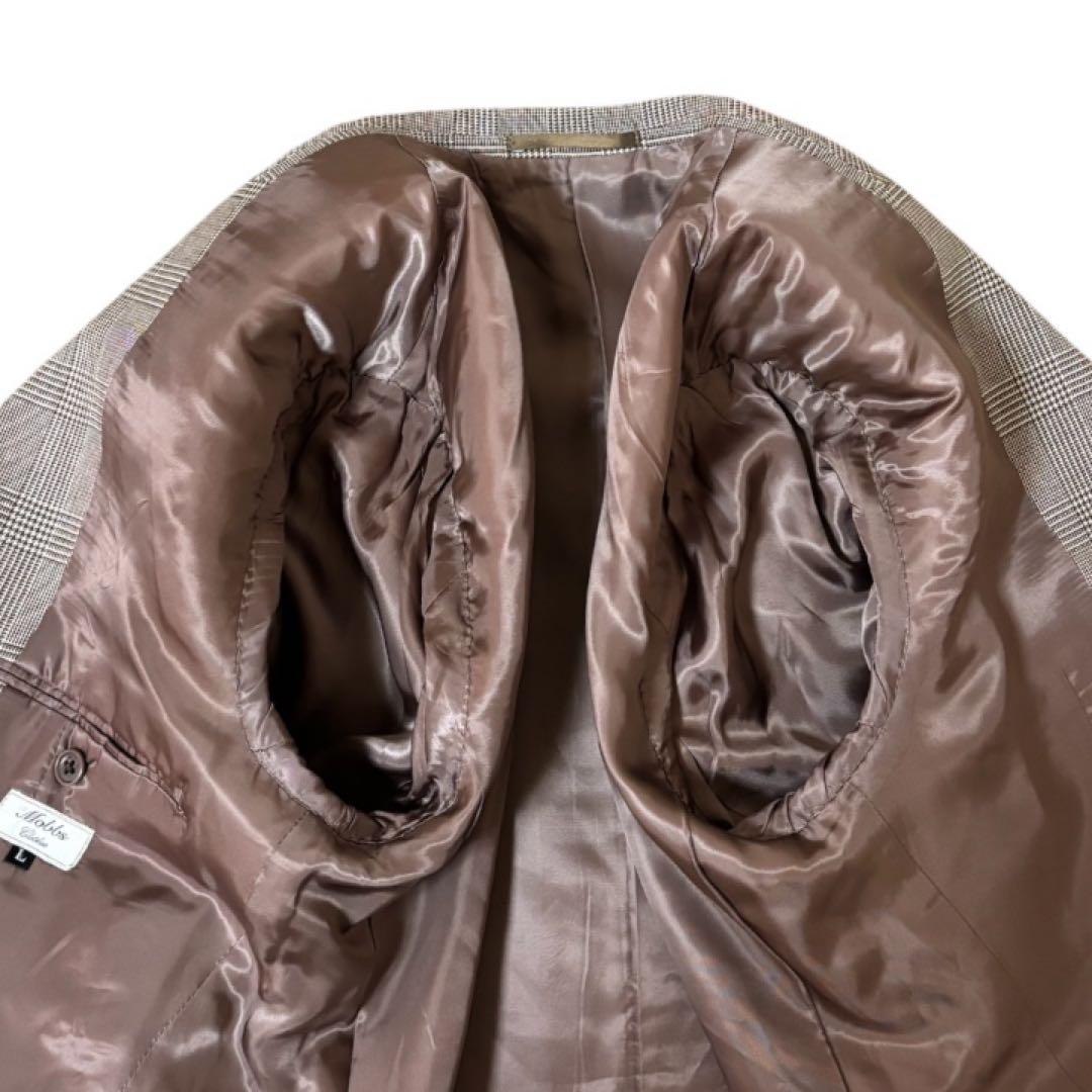 【極美品】オアグローリーMobbs★グレンチェック★3ピース★モッズスーツ L