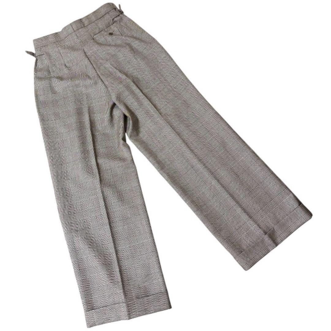 【極美品】オアグローリーMobbs★グレンチェック★3ピース★モッズスーツ L