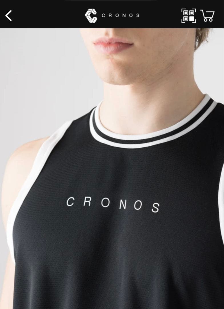 クロノス　タンクトップ　サイズS 黒　人気　完売品