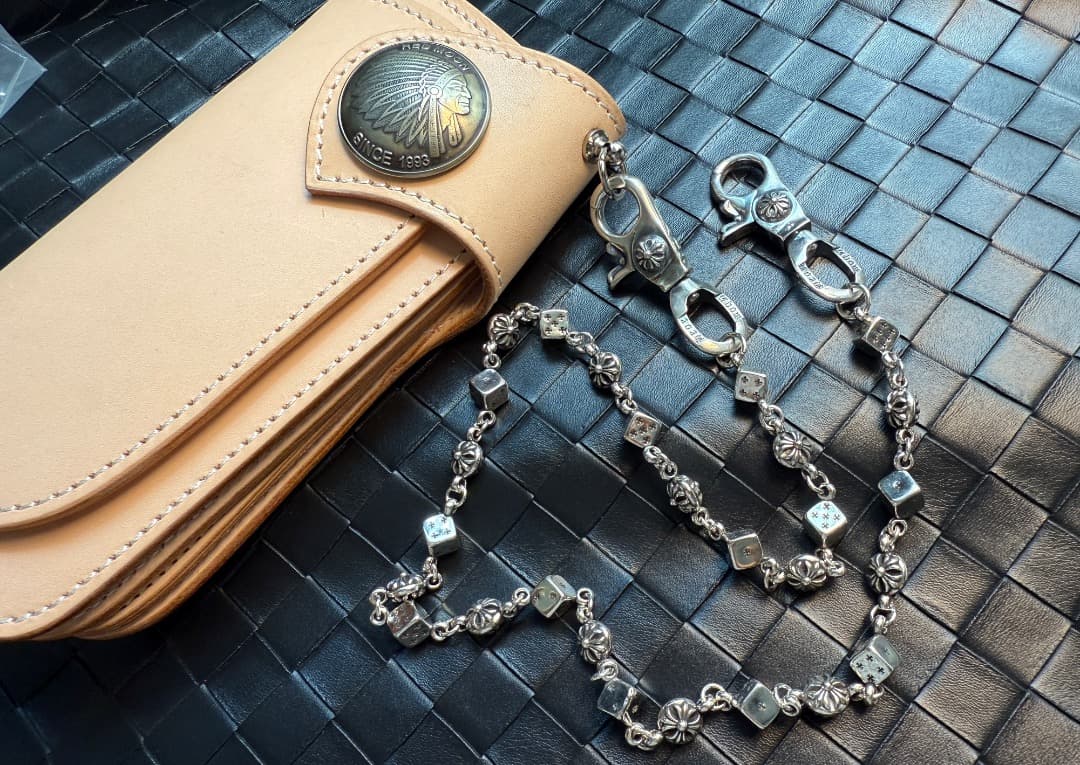 【Dice × Flower ウォレットチェーン】 重厚で存在感QBSZSZ01