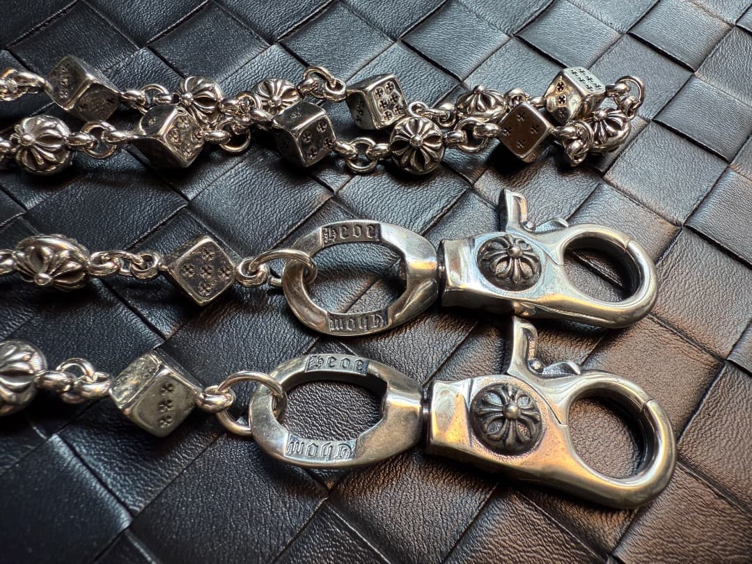 【Dice × Flower ウォレットチェーン】 重厚で存在感QBSZSZ01