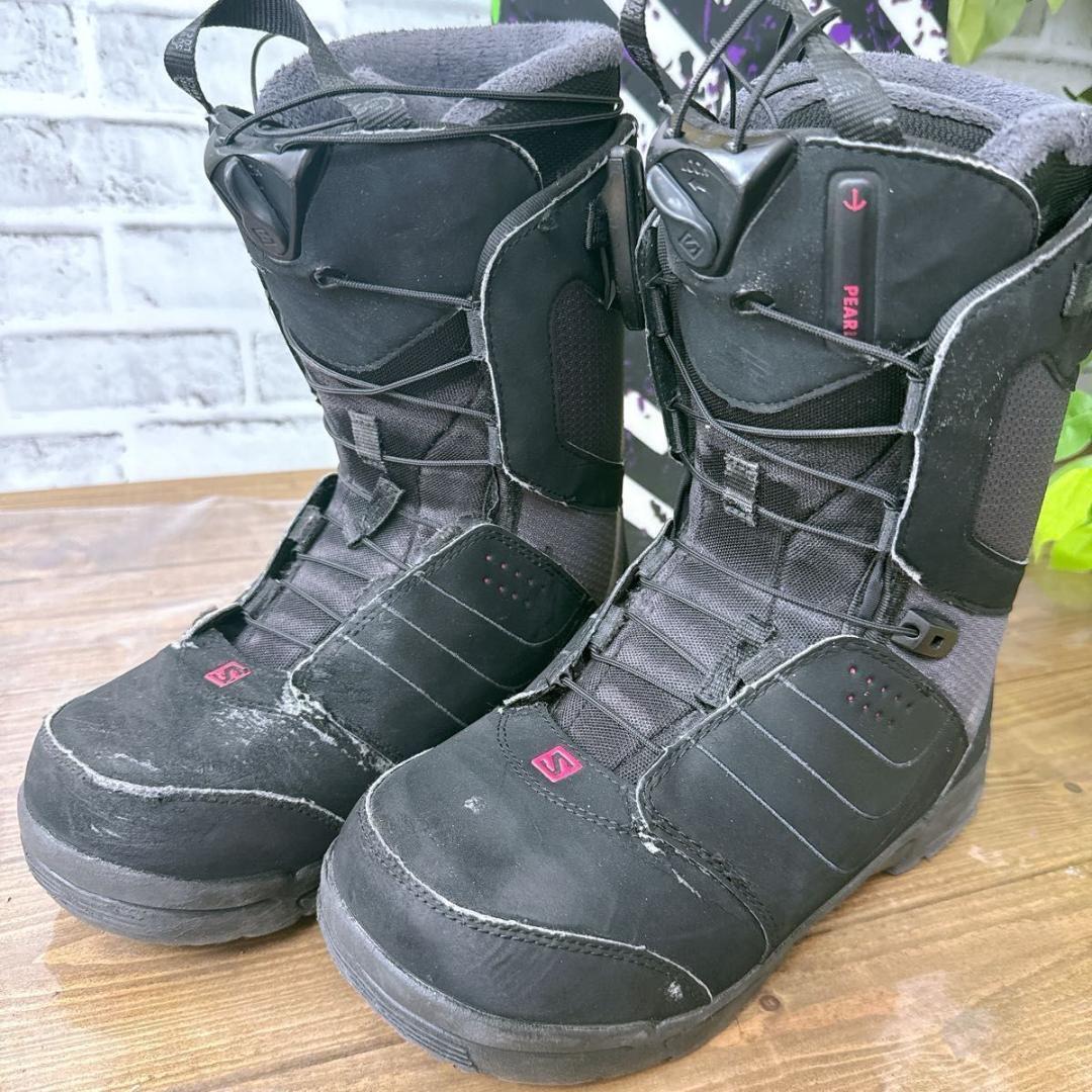 初心者レディースセットVOLKLスノーボード3点セット148cmサロモン24cm