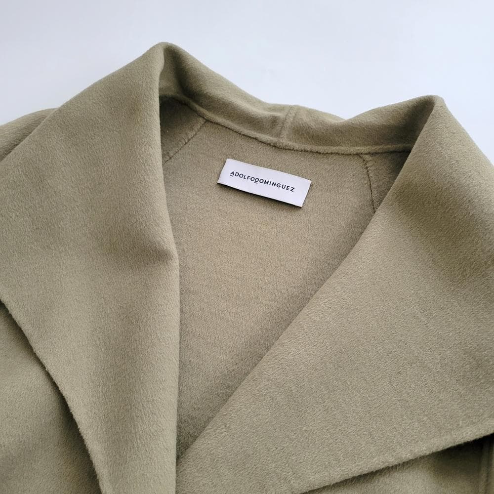 アドルフォドミンゲス☆メリノウールガウンコート ストール付き MだけどL相当