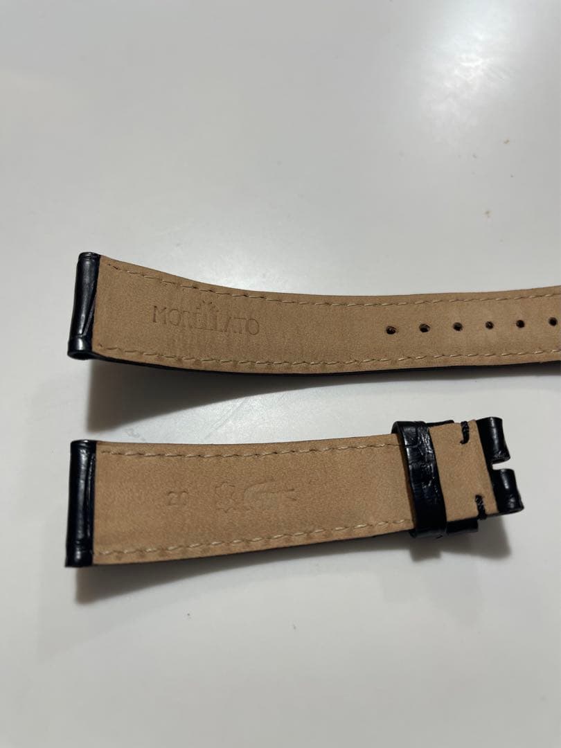 モレラート　アマデウス　アリゲーター黒　シルバー尾錠付き　20