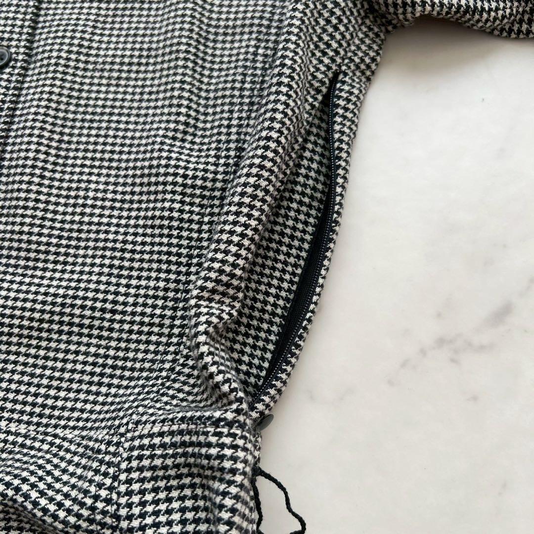 POLO RALPH LAUREN ハウンドトゥース柄 ウールベルテッドワンピ