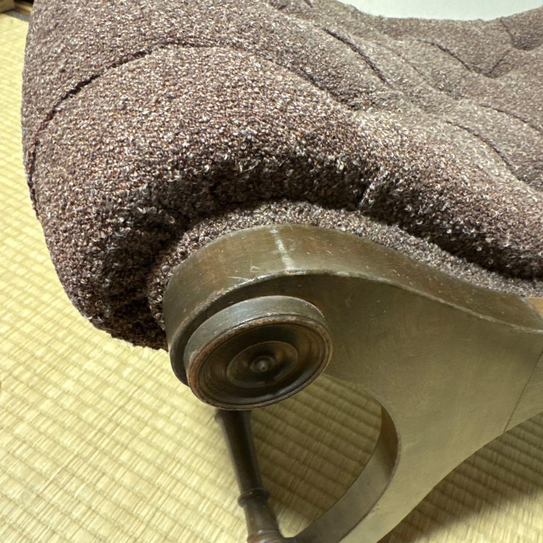 オットマン　アンティーク　スリッパチェア　X frame chair スツール