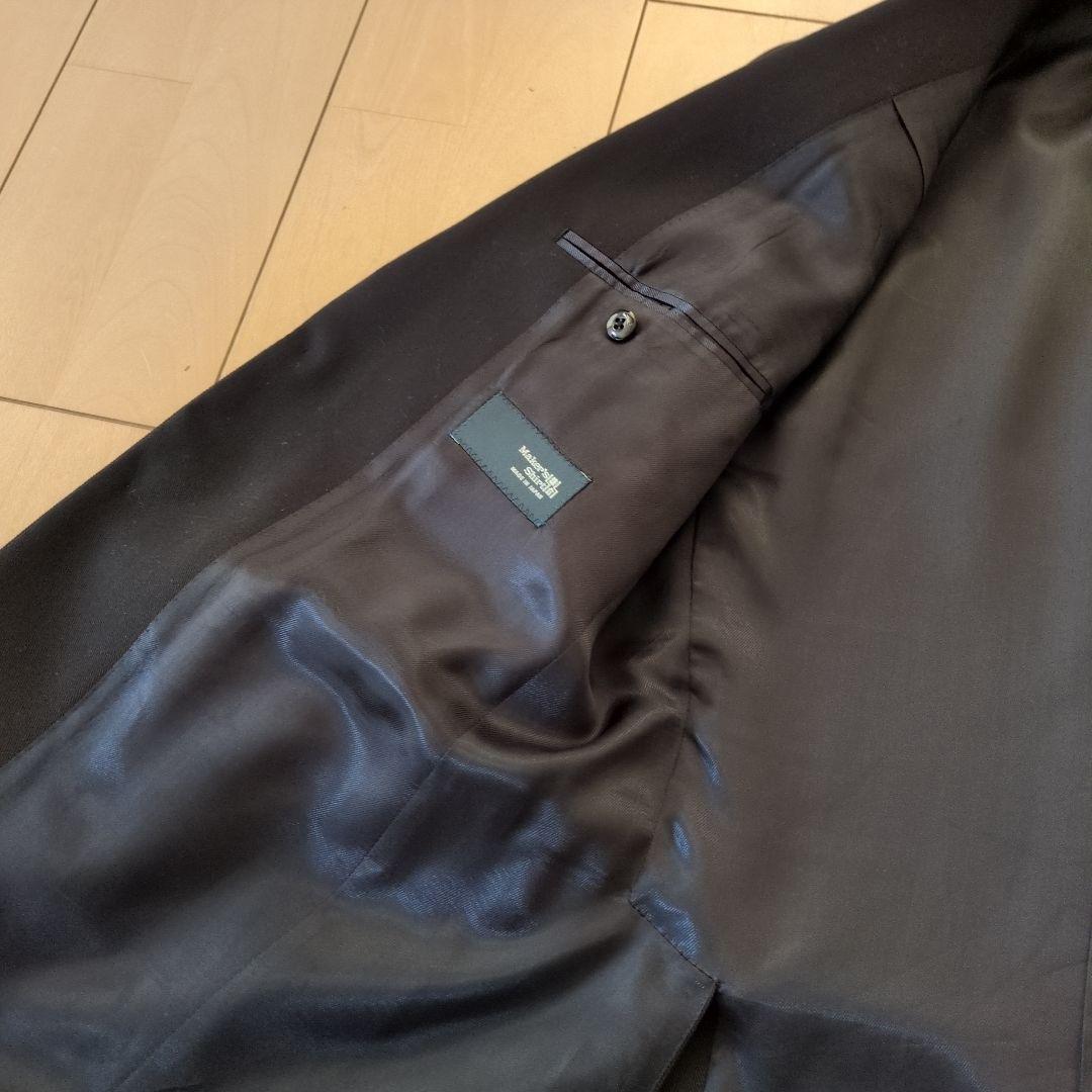 鎌倉シャツ　ネイビー ギャバジンジャケット ウール　46 m