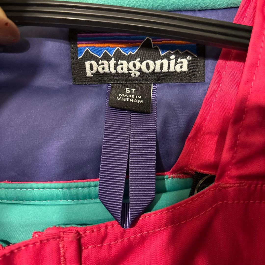 patagonia スキーウェア 5T ピンク/ターコイズ