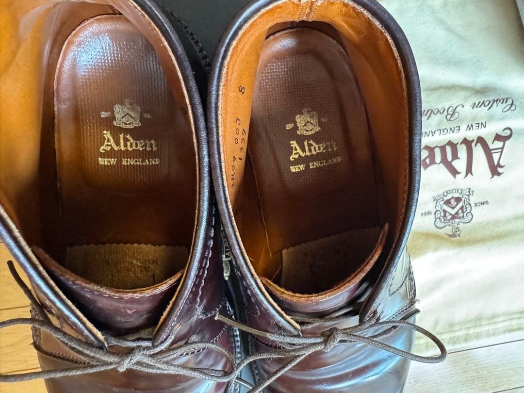 Aldenオールデン 1339 コードバン 6 1/2D 　チャッカブーツ