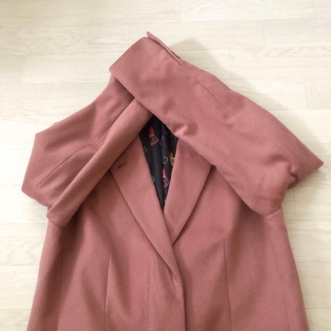 美品✨　ピーエスポールスミス チェスターコート 羊毛　カシミヤ混　柄裏地　ＸＬ