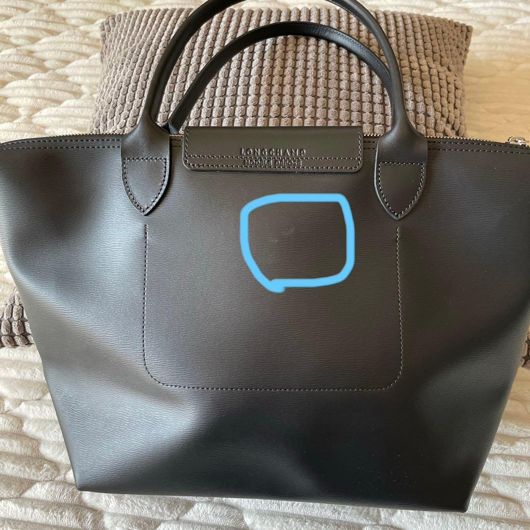 ロンシャン シティ プリアージュ M　トートバッグ　ブラック