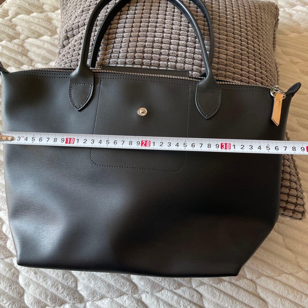 ロンシャン シティ プリアージュ M　トートバッグ　ブラック